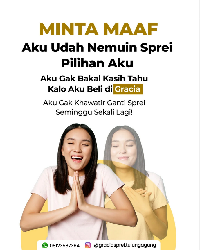 <p>Akhirnya nemu juga sprei yang cocok di hati! Ak